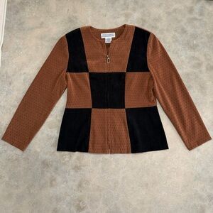 Vintage Colorblock Blazer Jacket